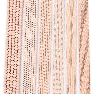 Opaque Solid Color Imitation Jade Glass Beads Strands EGLA-A044-P6mm-D05-1