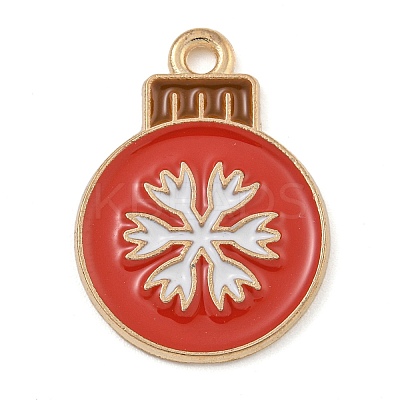 Christmas Theme Alloy Enamel Pendants ENAM-Z019-01I-1