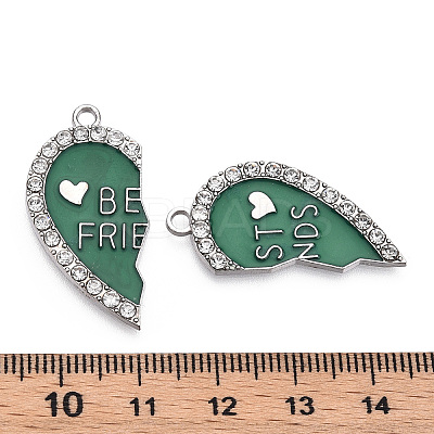 Alloy Enamel Split Pendant LS-ENAM-S130-25I-1