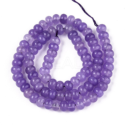 Dyed Natural White Jade Beads Strands G-T139-59A-08-1