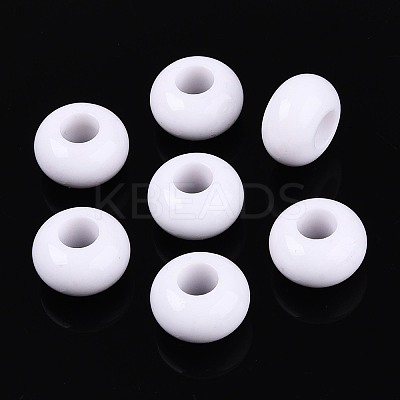 Independence Day Opaque Acrylic European Beads SACR-N019-03M1-1