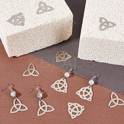 40Pcs 2 Style 304 Stainless Steel Pendants STAS-CN0001-20-1