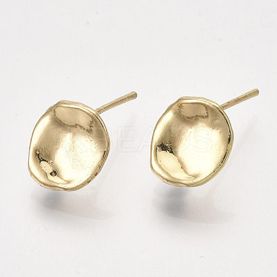 Brass Stud Earring Findings KK-S348-414-1
