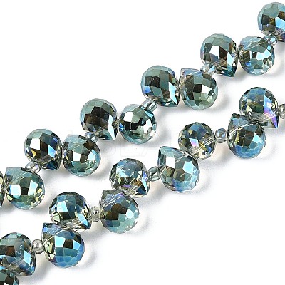 Transparent Glass Beads Strands GLAA-T006-14A-1