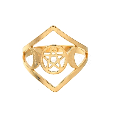304 Stainless Steel Rings for Women RJEW-S238-10G-1