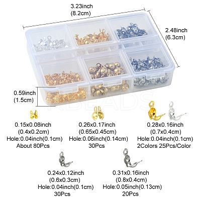 Stainless Steel & Brass & Iron
Bead Tips FIND-FS0002-49-1