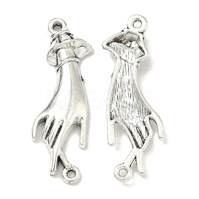 Tibetan Style Zinc Alloy Links connectors X-TIBEP-R334-233AS-RS-1