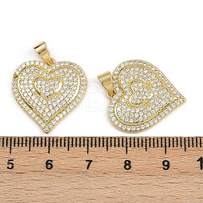 Brass Micro Pave Cubic Zirconia Pendants ZIRC-I367-07G-01-1
