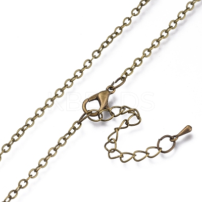 Glass Pendant Necklace NJEW-D281-B-13AB-1
