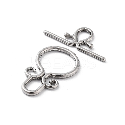 Non-Tarnish 304 Stainless Steel Toggle Clasps STAS-A092-01P-1