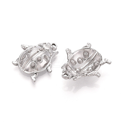 304 Stainless Steel Pendant Rhinestone Settings STAS-T067-84P-1