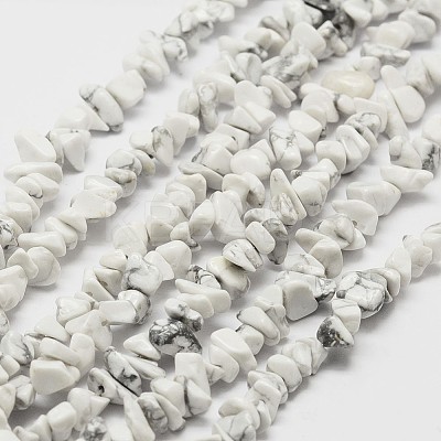Natural Howlite Beads Strand LS-G-F328-05-1