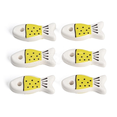 Printed Handmade Porcelain Pendants PR-CBAB520-02C-1