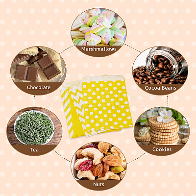 40Pcs 4 Styles Kraft Paper Bags CARB-TA0001-13A-1