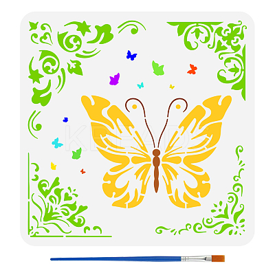 PET Hollow Out Drawing Painting Stencils DIY-WH0391-1024-1