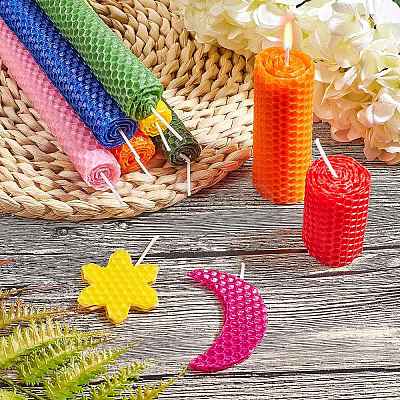 Beeswax Honeycomb Sheets LS-DIY-WH0162-55B-06-1
