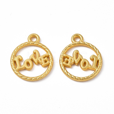 Rack Plating Alloy Pendants PALLOY-I215-07G-1