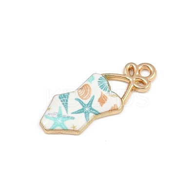 Summer Alloy Enamel Pendants LS-ENAM-I067-01KCG-03-1