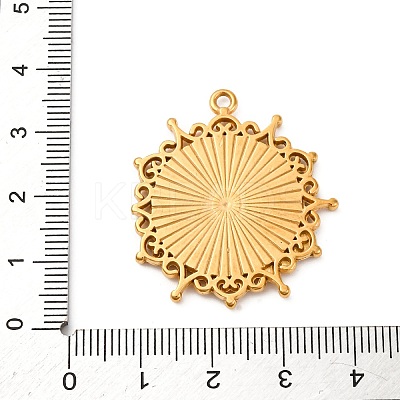 304 Stainless Steel Pendant Cabochon Settings STAS-Q363-03G-1