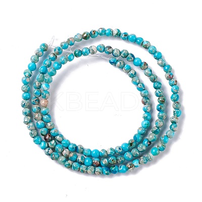 Natural Regalite/Imperial Jasper/Sea Sediment Jasper Beads Strands G-K317-A17-01-1