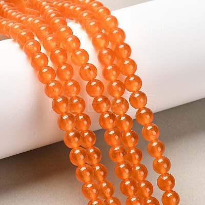 Natural & Dyed Malaysia Jade Bead Strands G-A146-6mm-A07-1