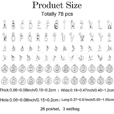 3Sets 3 Styles Tibetan Style Alloy Pendants FIND-YW0005-49-1
