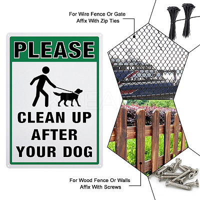 UV Protected & Waterproof Aluminum Warning Signs AJEW-GL0001-05C-06-1