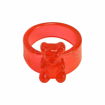 Bear Resin Band Rings FS-WG41763-23-1
