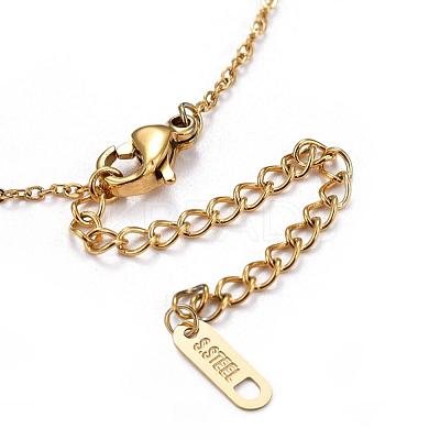 304 Stainless Steel Cable Chains Lariat Necklaces NJEW-F267-17G-1