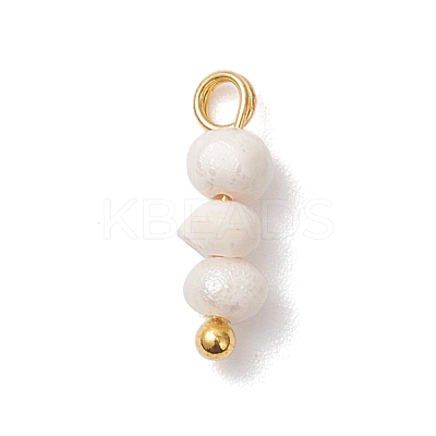 Natural Cultured Freshwater Pearl Potato Beaded Charms PALLOY-JF04642-01-1