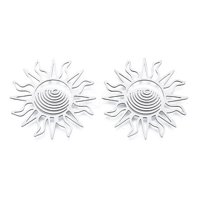 Non-Tarnish 201 Stainless Steel Filigree Joiners LS-STAS-N090-LA950-1-1