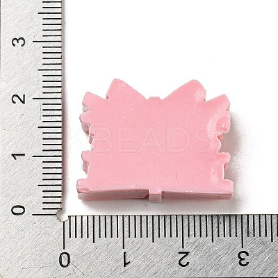 Spring Cherry Blossoms Theme Opaque Resin Cake with Bowknot Decoden Cabochons RESI-E055-02H-1