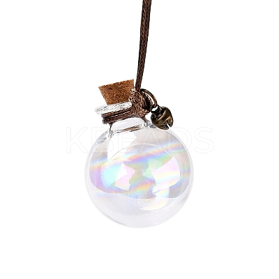 Round Glass Cork Bottles Ornament LS-GLAA-D002-06-1