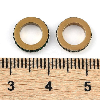 Ion Plating(IP) 304 Stainless Steel European Beads STAS-Z090-03G-02-1