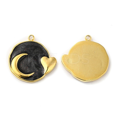 Real 18K Gold Plated 304 Stainless Steel Pendants STAS-A084-25G-02-1