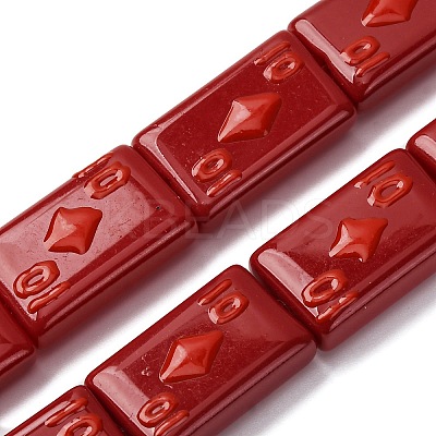 Baking Paint Glass Enamel Beads LAMP-Q045-07I-1