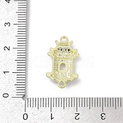 Alloy Enamel Chinese House Connector Charms PALLOY-R151-73G-02-1