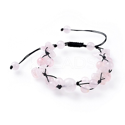 Adjustable Nylon Cord Braided Bead Bracelets BJEW-JB04602-04-1
