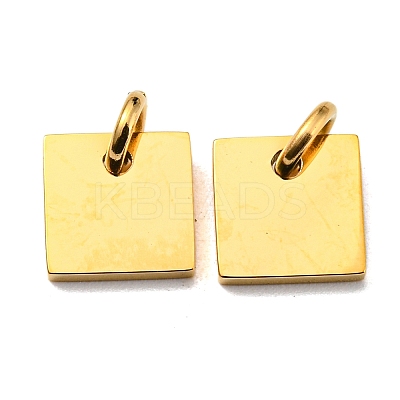 304 Stainless Steel Stamping Blank Tag Charms STAS-L022-181G-1