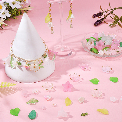 DIY Leaf & Flower Jewelry Making Kits DIY-SC0031-73-1
