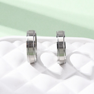 304 Stainless Steel Hoop Earrings EJEW-D331-19A-P-1