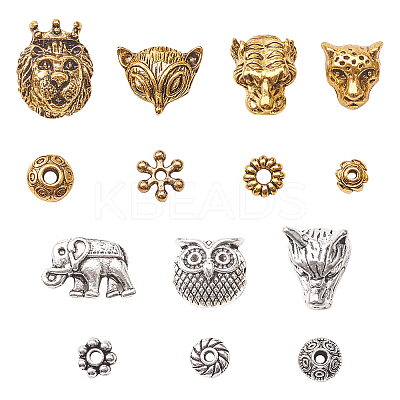 Tibetan Style Alloy Beads and Beads Spacers TIBEB-PH0004-69-1
