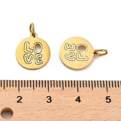 304 Stainless Steel Charms STAS-D050-07G-12-1