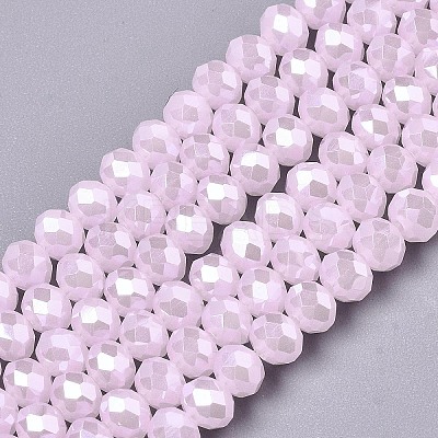 Electroplate Glass Beads Strands X-EGLA-A034-J2mm-A03-1