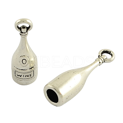 Tibetan Style Alloy Pendants TIBEP-35039-AS-NR-1