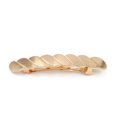 Twist Alloy with Iron Clip Hair Barrettes PHAR-G014-04G-1