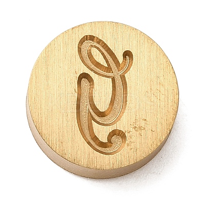 Golden Tone Brass Letter Stamps KK-R005-01G-1
