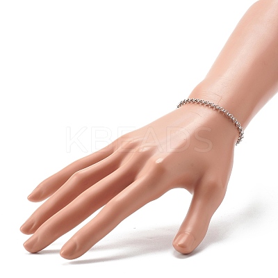 Tarnish Resistant 304 Stainless Steel Rolo Chain Bracelets BJEW-JB06447-01-1