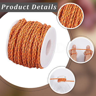 19M Braided Imitation Leather Cords LC-CL0001-02C-1