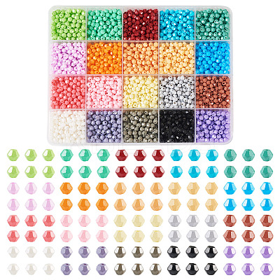 2780Pcs 20 Colors Baking Paint Glass Seed Beads SEED-TA0001-49-1
